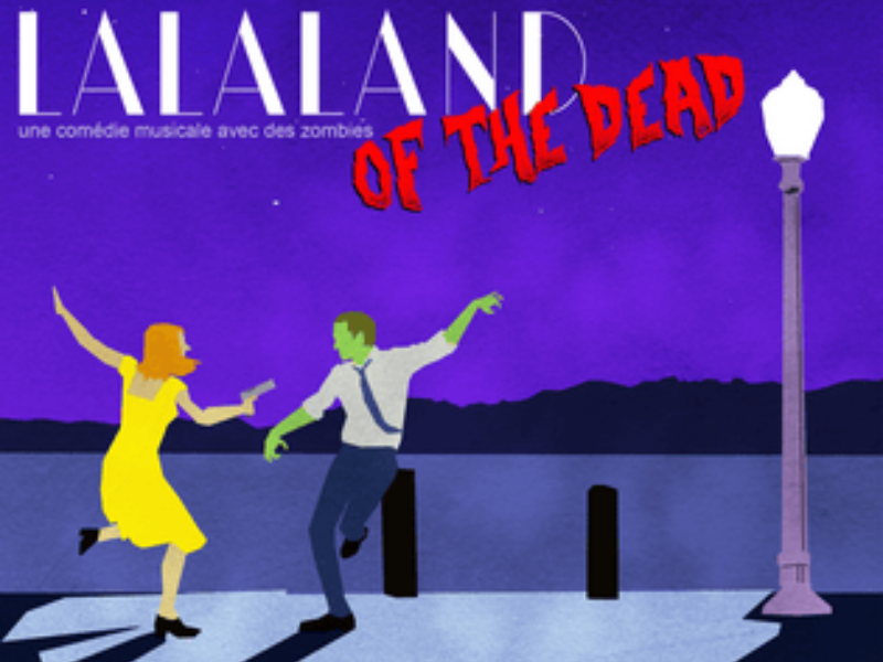 Un humain et un zombie qui danse