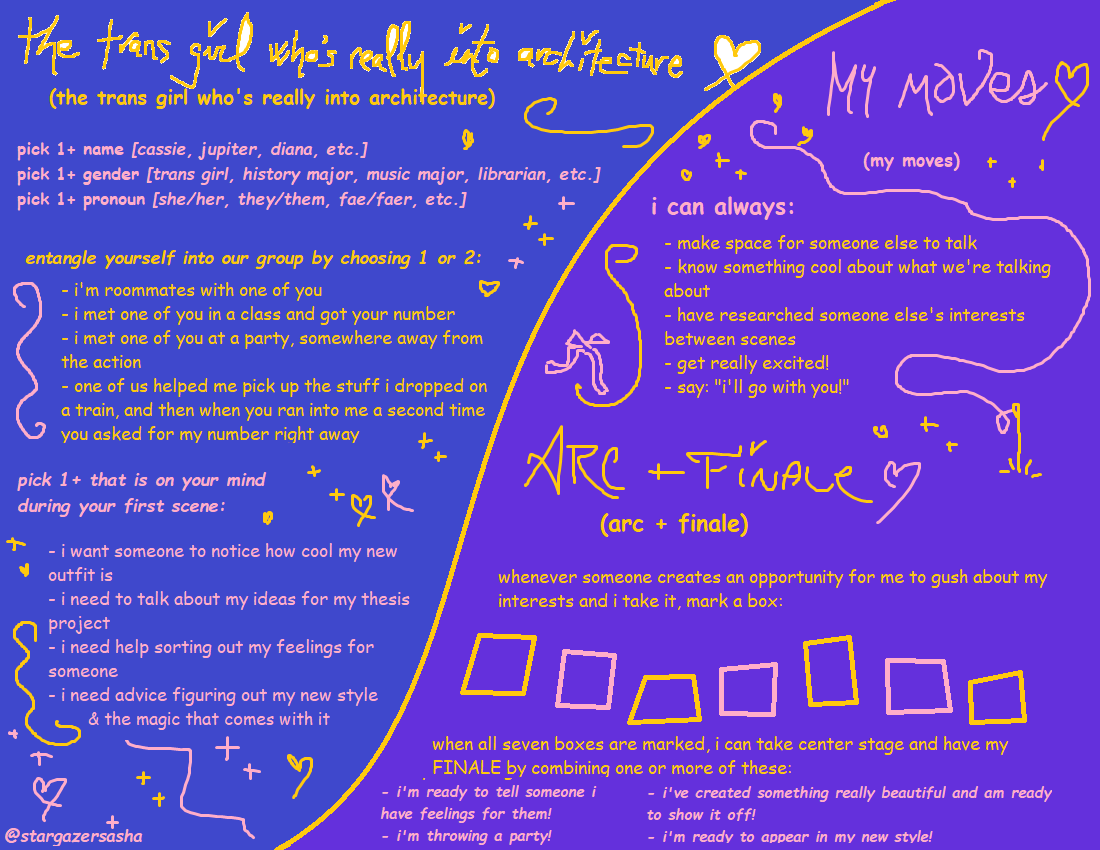 une page sur fond de bleu et violet