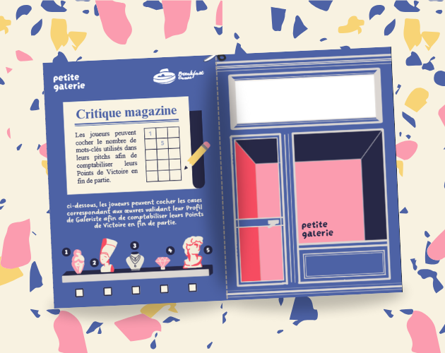 Fiche de personnage Zine JDR Petite Galerie