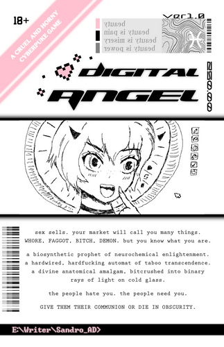 Titre et avertissement, pitch du jeu